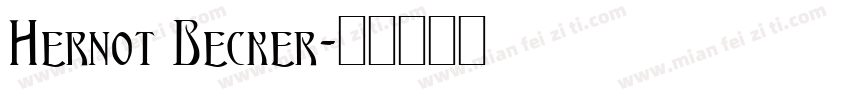 Hernot Becker字体转换